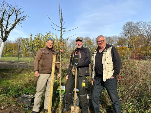 Apfelbaum-Pflanzaktion im Opel-Zoo